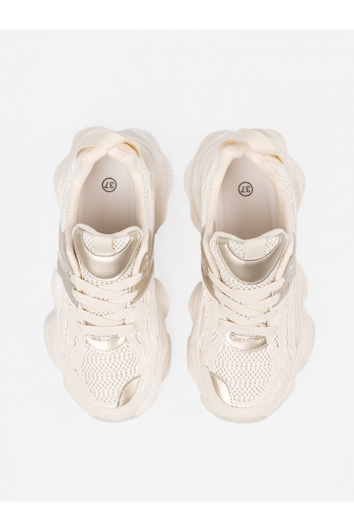 slonová kost Tenisky s masivním podpatkem