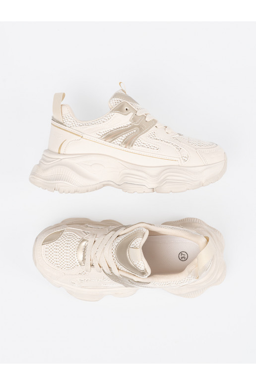 slonová kost Tenisky s masivním podpatkem