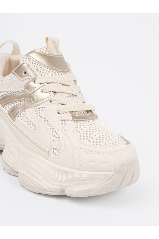 slonová kost Tenisky s masivním podpatkem