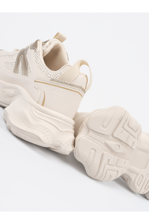 slonová kost Tenisky s masivním podpatkem