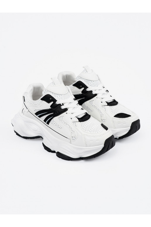 Tenisky s masivním podpatkem bílé Tenisky s masivním podpatkem bílé