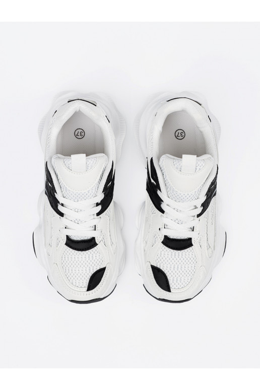 Tenisky s masivním podpatkem bílé Tenisky s masivním podpatkem bílé