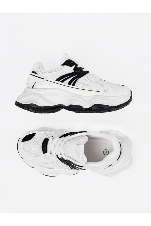 Tenisky s masivním podpatkem bílé Tenisky s masivním podpatkem bílé