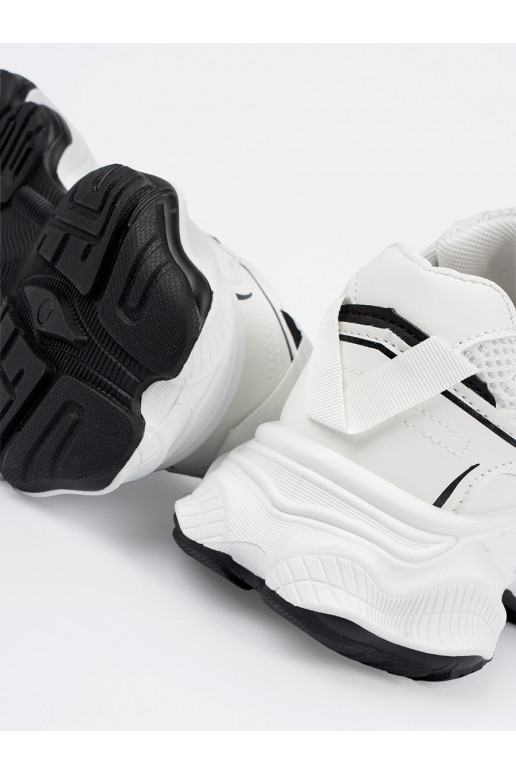 Tenisky s masivním podpatkem bílé Tenisky s masivním podpatkem bílé