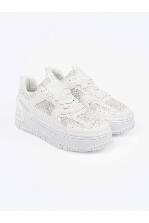 Tenisky d msk s krajkou b l 