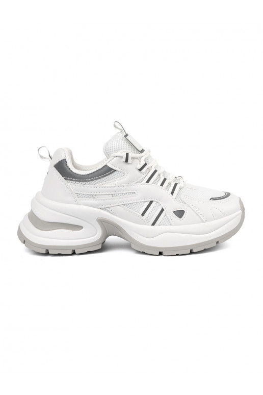 bílé boty s platformou  bílé boty s platformou