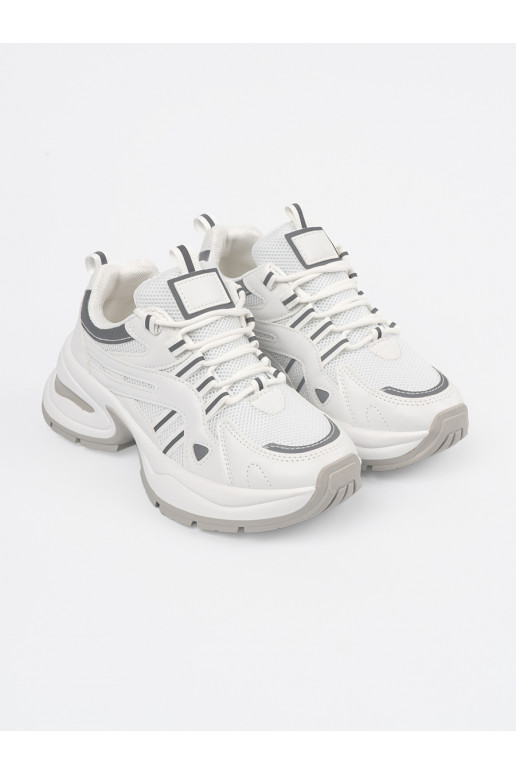 bílé boty s platformou  bílé boty s platformou