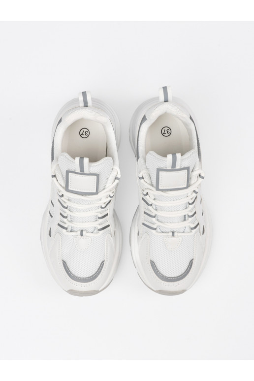 bílé boty s platformou  bílé boty s platformou