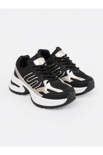 Černé  Tenisky ze mi wstawkami 2