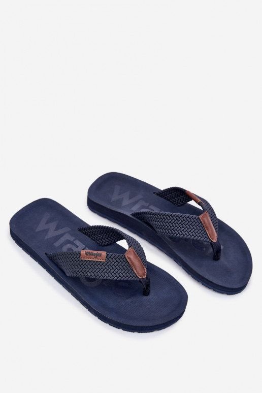Pantofle   WRANGLER ZANE FLIPFLOP MEN LOW 20251044.24H tmavě modrá Pantofle   WRANGLER ZANE FLIPFLOP MEN LOW 20251044.24H tmavě modrá