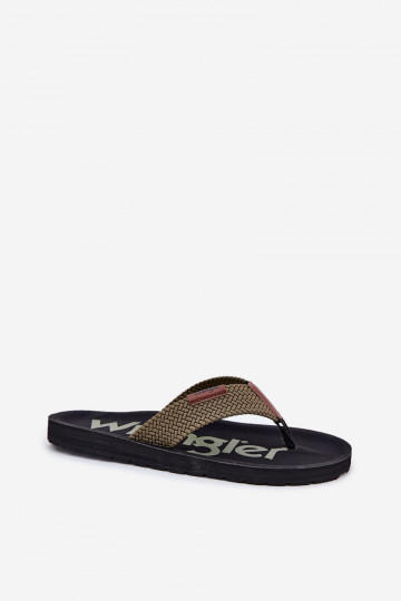 Pantofle   WRANGLER ZANE FLIPFLOP MEN LOW 20251044.20251044.57B zelené