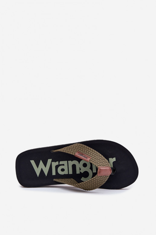 Pantofle   WRANGLER ZANE FLIPFLOP MEN LOW 20251044.20251044.57B zelené Pantofle   WRANGLER ZANE FLIPFLOP MEN LOW 20251044.20251044.57B zelené