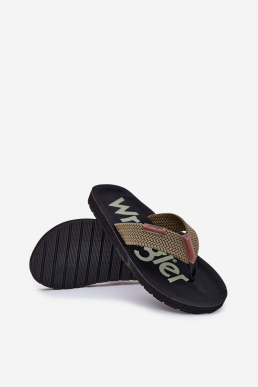 Pantofle   WRANGLER ZANE FLIPFLOP MEN LOW 20251044.20251044.57B zelené Pantofle   WRANGLER ZANE FLIPFLOP MEN LOW 20251044.20251044.57B zelené