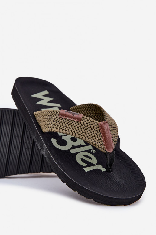 Pantofle   WRANGLER ZANE FLIPFLOP MEN LOW 20251044.20251044.57B zelené Pantofle   WRANGLER ZANE FLIPFLOP MEN LOW 20251044.20251044.57B zelené