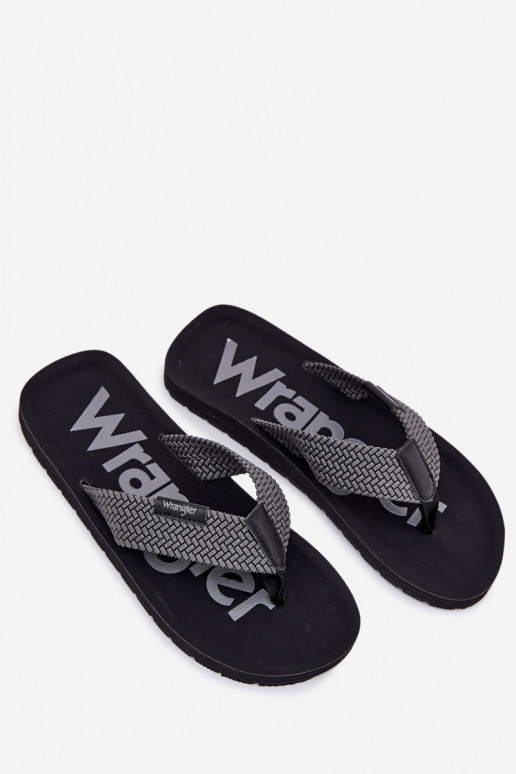 Pantofle   WRANGLER ZANE FLIPFLOP MEN LOW 20251044.20251044.10E šedá Pantofle   WRANGLER ZANE FLIPFLOP MEN LOW 20251044.20251044.10E šedá