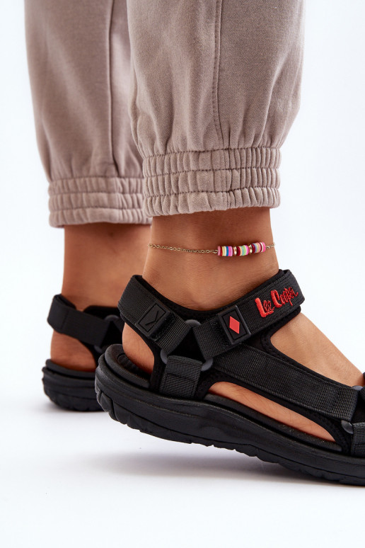 Dámské sandály Lee Cooper LCW-24-34-2615 Černé Dámské sandály Lee Cooper LCW-24-34-2615 Černé