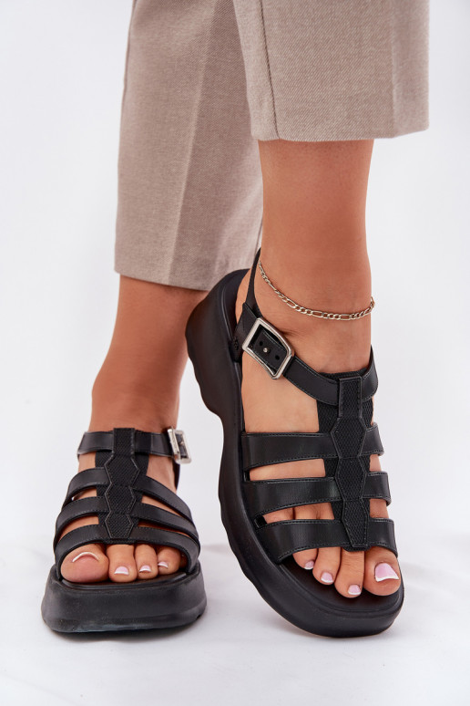 Dámské sandály   RR285117 Černé Dámské sandály   RR285117 Černé