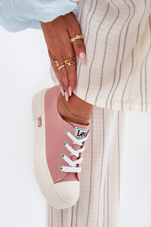 Ležérní obuv s platformou LEE ISLA C WOMEN LOW 50251001 růžová