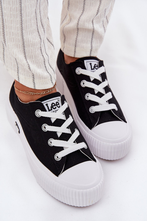 Ležérní obuv s platformou LEE ISLA C WOMEN LOW 50251001 Černé