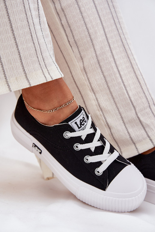 Ležérní obuv s platformou LEE ISLA C WOMEN LOW 50251001 Černé