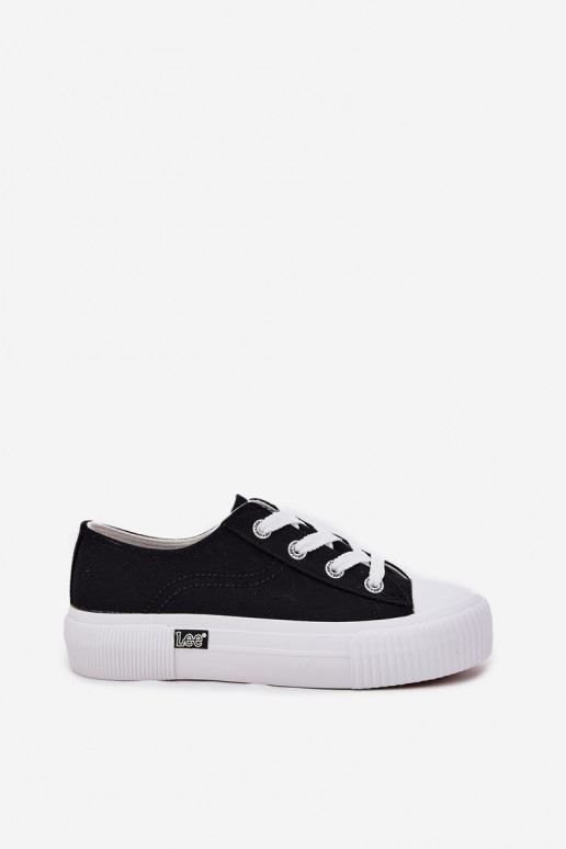 Ležérní obuv s platformou LEE ISLA C WOMEN LOW 50251001 Černé