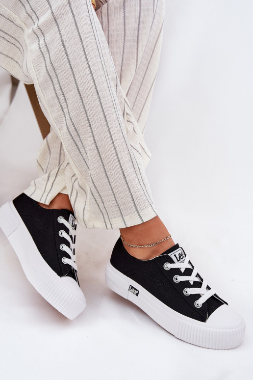 Ležérní obuv s platformou LEE ISLA C WOMEN LOW 50251001 Černé