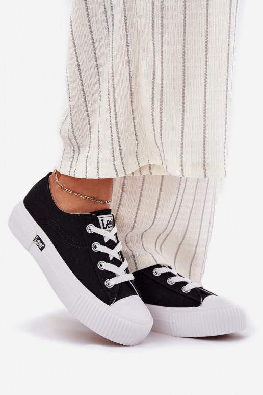 Ležérní obuv s platformou LEE ISLA C WOMEN LOW 50251001 Černé