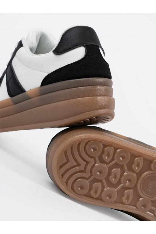 Černé a-bílé Tenisky s platformou