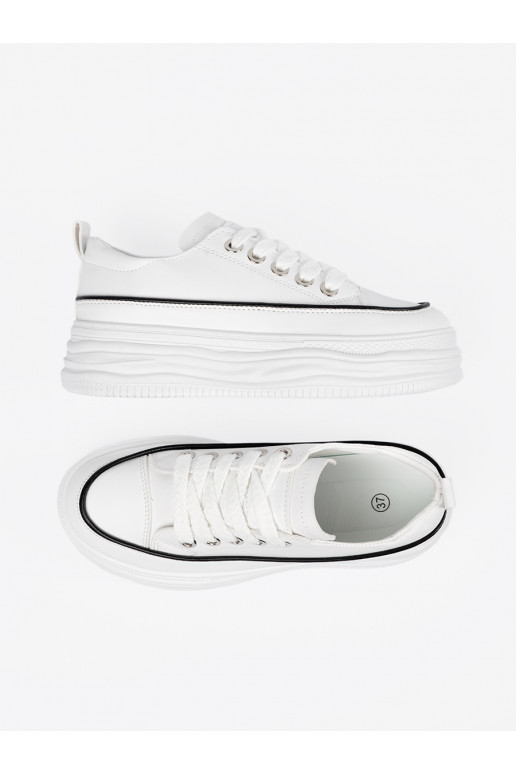  boty bílé s platformou