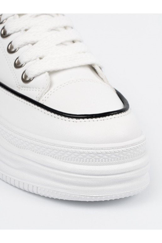  boty bílé s platformou