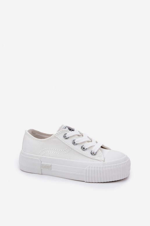 Dětské tenisky LEE ISLA C LOW JR 50251058 bílé Dětské tenisky LEE ISLA C LOW JR 50251058 bílé