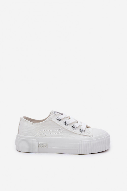 Dětské tenisky LEE ISLA C LOW JR 50251058 bílé Dětské tenisky LEE ISLA C LOW JR 50251058 bílé