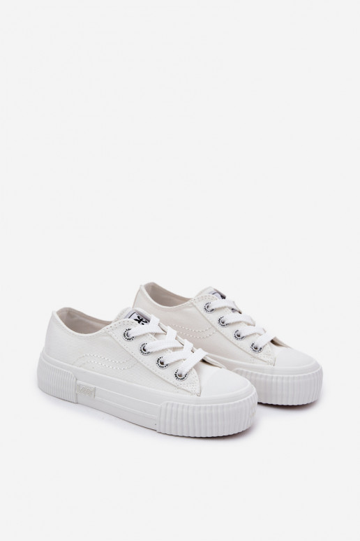 Dětské tenisky LEE ISLA C LOW JR 50251058 bílé Dětské tenisky LEE ISLA C LOW JR 50251058 bílé