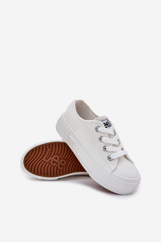 Dětské tenisky LEE ISLA C LOW JR 50251058 bílé Dětské tenisky LEE ISLA C LOW JR 50251058 bílé