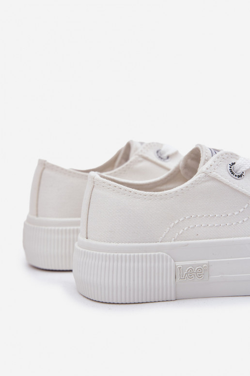 Dětské tenisky LEE ISLA C LOW JR 50251058 bílé Dětské tenisky LEE ISLA C LOW JR 50251058 bílé