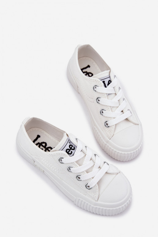 Dětské tenisky LEE ISLA C LOW JR 50251058 bílé Dětské tenisky LEE ISLA C LOW JR 50251058 bílé