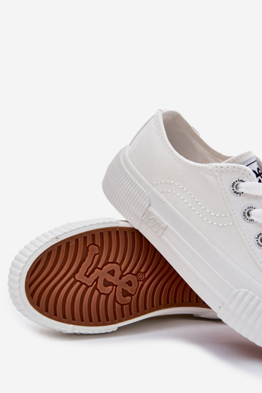 Dětské tenisky LEE ISLA C LOW JR 50251058 bílé Dětské tenisky LEE ISLA C LOW JR 50251058 bílé