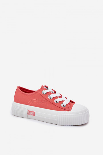 Dětské tenisky LEE ISLA C LOW JR 50251058 korálová barva