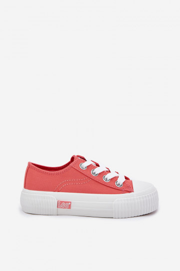 Dětské tenisky LEE ISLA C LOW JR 50251058 korálová barva 2