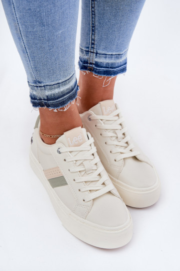 Tenisky  LEE LAYLA WOMEN LOW 50251003 Zgaszona Biel