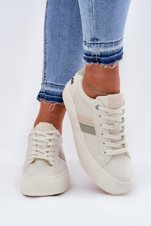 Tenisky  LEE LAYLA WOMEN LOW 50251003 Zgaszona Biel Tenisky  LEE LAYLA WOMEN LOW 50251003 Zgaszona Biel