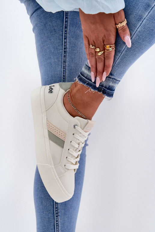 Tenisky  LEE LAYLA WOMEN LOW 50251003 Zgaszona Biel Tenisky  LEE LAYLA WOMEN LOW 50251003 Zgaszona Biel