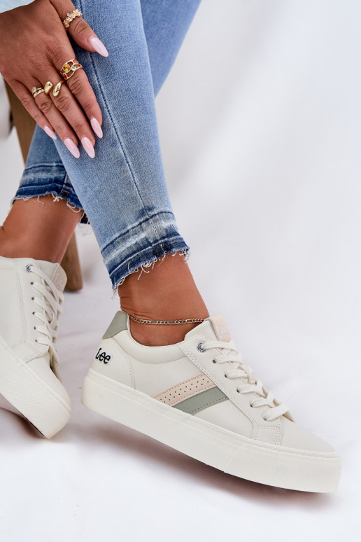 Tenisky  LEE LAYLA WOMEN LOW 50251003 Zgaszona Biel Tenisky  LEE LAYLA WOMEN LOW 50251003 Zgaszona Biel