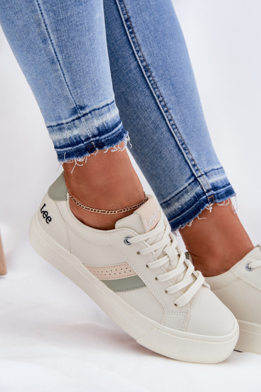 Tenisky  LEE LAYLA WOMEN LOW 50251003 Zgaszona Biel Tenisky  LEE LAYLA WOMEN LOW 50251003 Zgaszona Biel