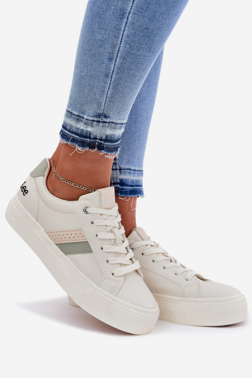 Tenisky  LEE LAYLA WOMEN LOW 50251003 Zgaszona Biel Tenisky  LEE LAYLA WOMEN LOW 50251003 Zgaszona Biel