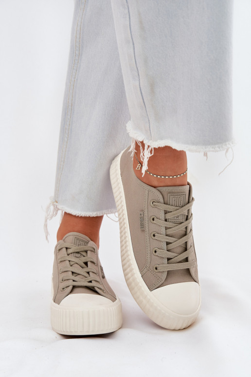 Ležérní obuv s platformou Big Star RR274779 šedá  Ležérní obuv s platformou Big Star RR274779 šedá