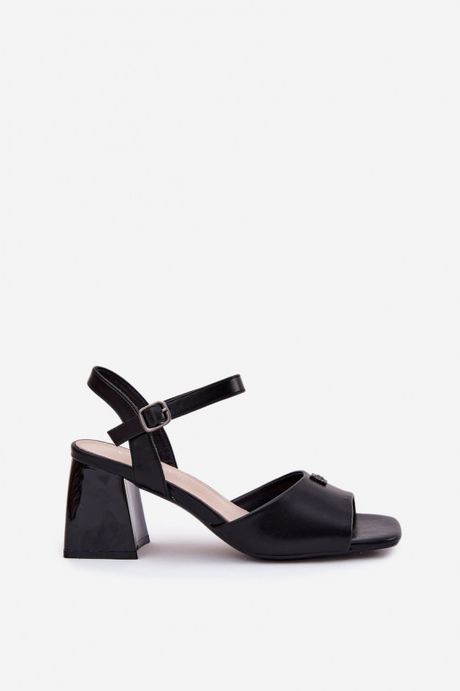 Dámské sandály na vysokém podpatku Vinceza 62235 Černé Dámské sandály na vysokém podpatku Vinceza 62235 Černé
