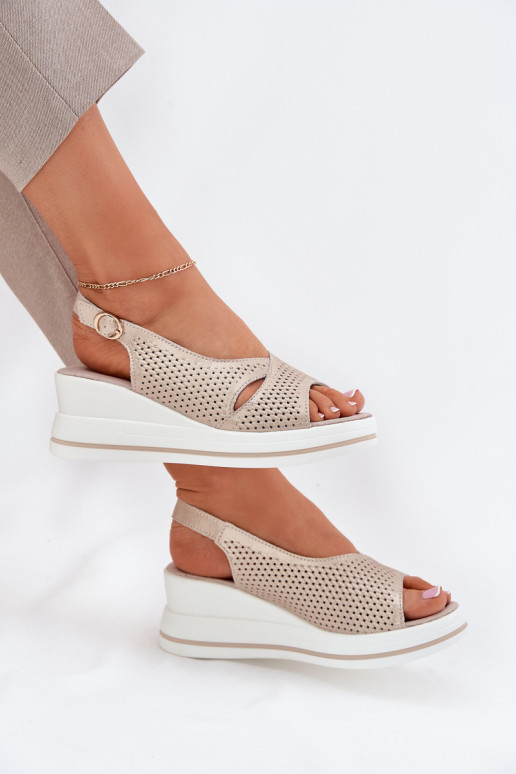 Dámské sandály   S.Barski LR51-660 zlaté barvy Dámské sandály   S.Barski LR51-660 zlaté barvy