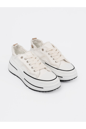 bílé  boty s platformou 2