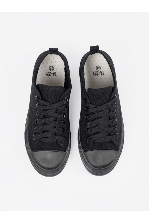  Černé boty z krótką cholewką